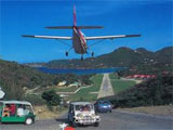 St Barts airport by private jet