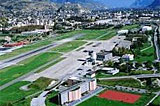 Sion airport by private jet