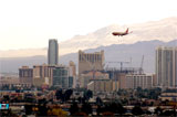 Las Vegas airport by private jet